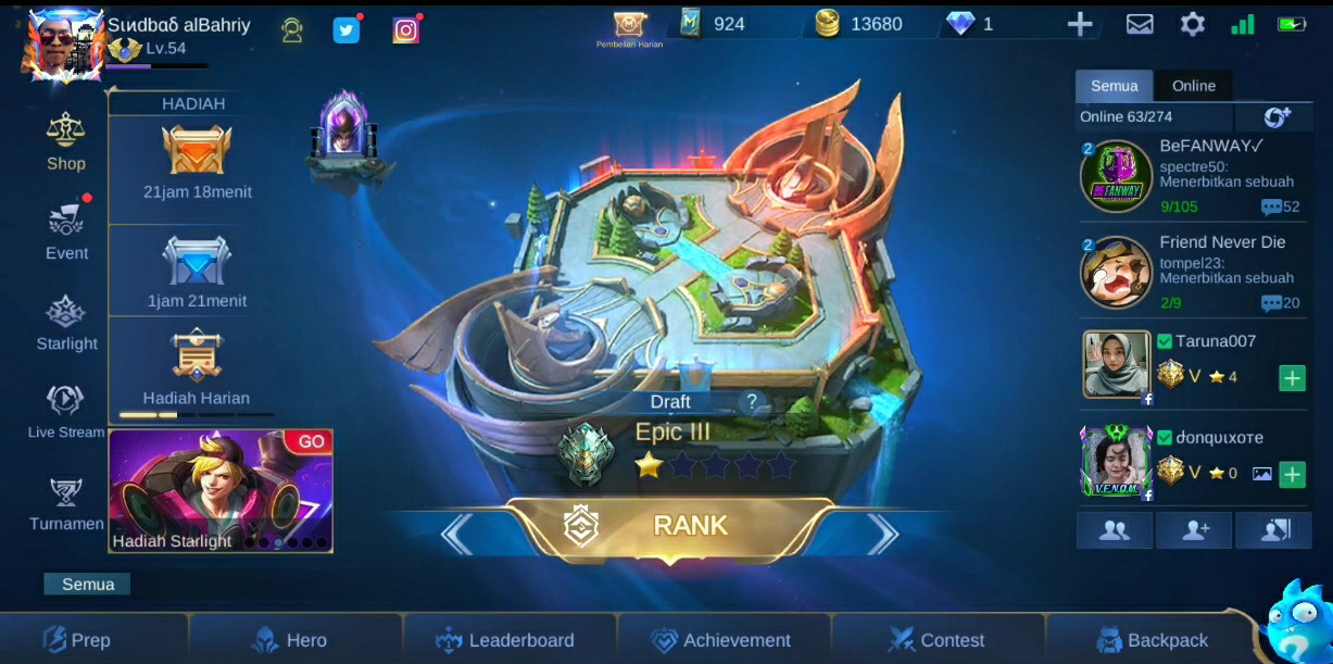 Berapa Lama Main Mobile Legend