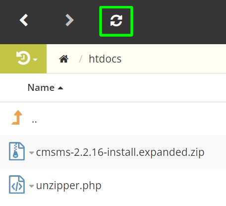 refreshing htdocs_folder