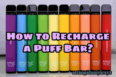 how to recharge a puff bar