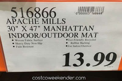 Deal for the Apache Mills Manhattan Heavy Duty Entry Mat at Costco