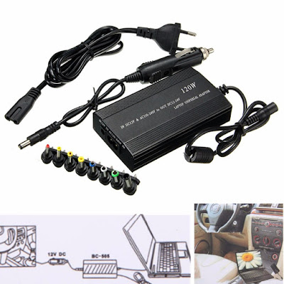 120W Multi-used Universal Laptop Charger AC Adapter Power Supply EU Plug 