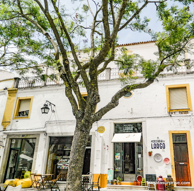 Restaurante no Centro Histórico de Évora, Portugal