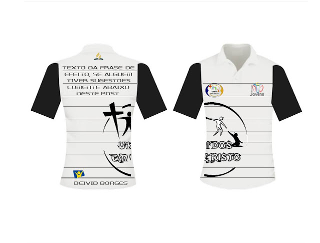 Modelo de Camisa Uniforme para Clube de Jovens Adventista, Ministério da Música e Desbravadores