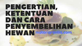 Pengertian, Ketentuan Dan Cara Penyembelihan Hewan