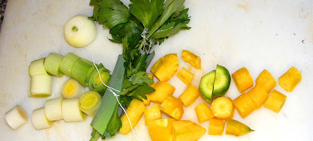 Vegetables for blanquette de veau. Photo by Loire Valley Time Travel.