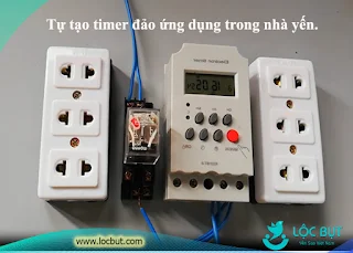 Timer đảo cho amply ngày và đêm tự làm.