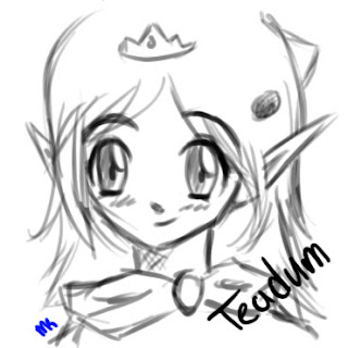 gaiaonline sketch for Teadum done in 2008