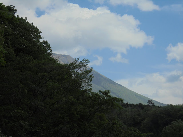 大山の稜線が美しいですね