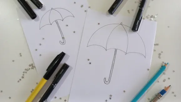 Tutorial How to Draw an Umbrella
