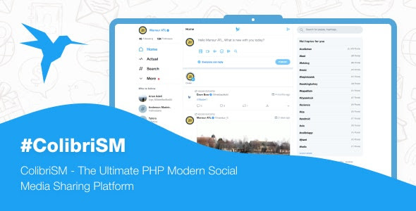 ColibriSM v1.2.7 – The Ultimate PHP Modern Social Media Sharing Platform