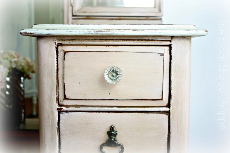 Original pulls and knobs.