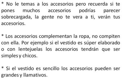 Tips Consejos Accesorios