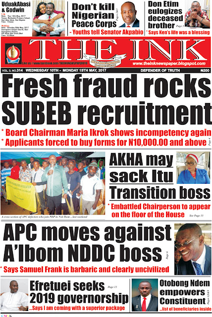 Latest Edition of THE INK NEWSPAPER, Uyo, Akwa Ibom State