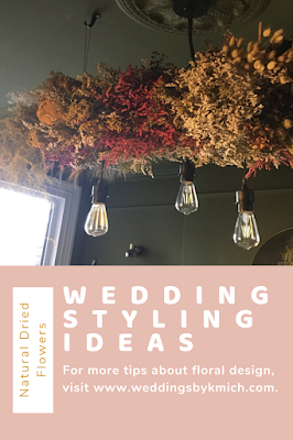 3 reasons why natural dried flower arrangements are perfect - dried flowers - wedding ideas - wedding ideas blog - K'Mich Weddings Philadelphia - partial weddings - esty.com