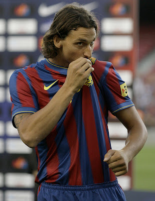 Zlatan Ibrahimovic Barcelona Football Player