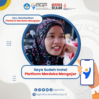 Twibbon Instal Platform Merdeka Mengajar Provinsi KALBAR 2022, Design Elegance