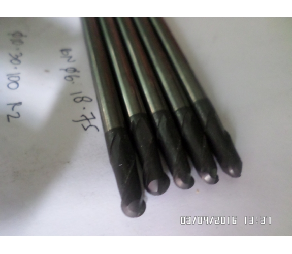 Ballnose 6 X 50 Bekas | Radius 3 | Endmill Carbide |Mata Pisau Milling 