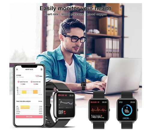 mebossco Fitness Tracker with Heart Rate Monitor Smart Watch