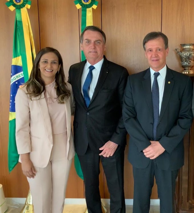 PRESIDENTE BOLSONARO RECEBEU A PREFEITA JOICE MARINHO - PDT DO MARANHÃO