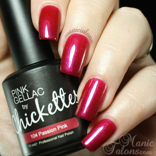 Pink Gellac by Chickettes Passion Pink Swatch