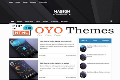 Masign Blogger Template