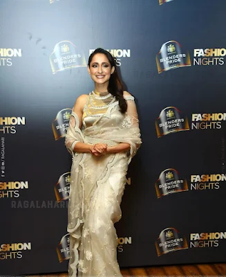 Pragya Jaiswal Saree Stills at Blenders Pride Fashion Nights