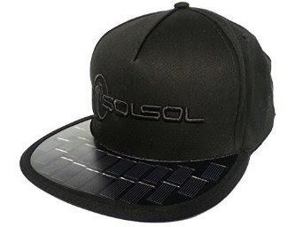 SOLSOL Solar Hat Charger for iPhone and Android Smartphones