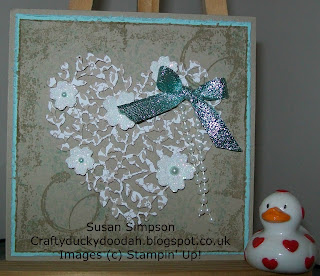 Stampin' Up! Made by Susan Simpson Independent Stampin' Up! Demonstrator, Craftyduckydoodah!, Bloomin' Love, Bloomin' Love Heart Thinlets Dies, 