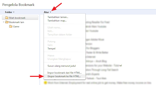 Cara Mudah Ekspor Bookmark dari Google Chrome