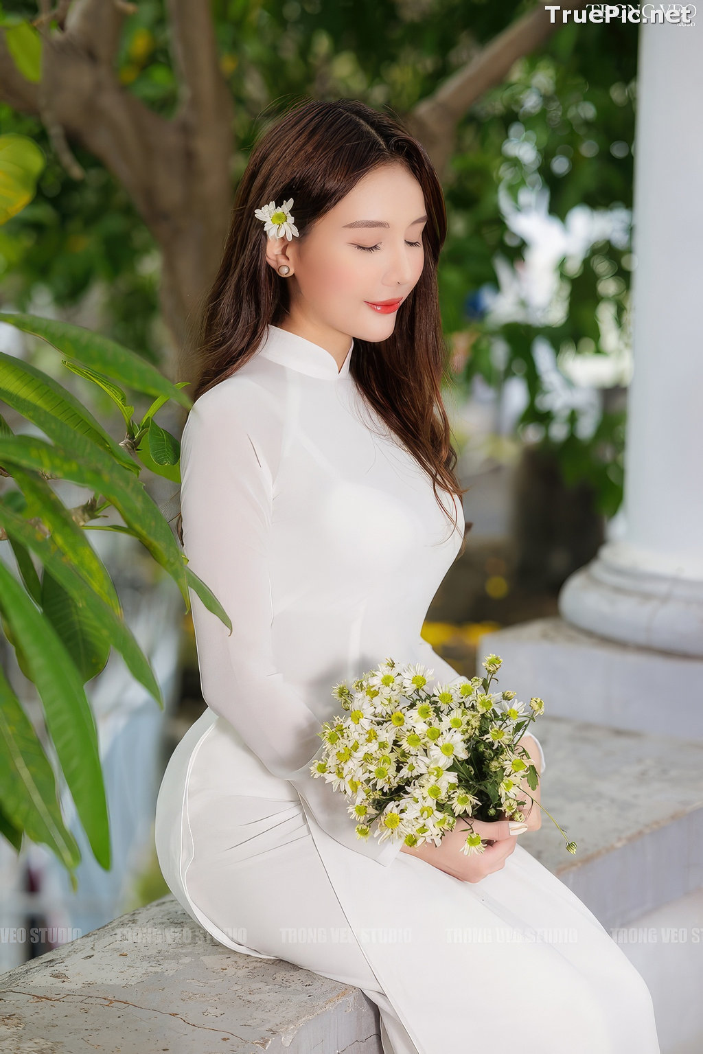 Image Vietnamese Model - Beautiful Girl and Daisy Flower - TruePic.net (129 pictures) - Picture-103