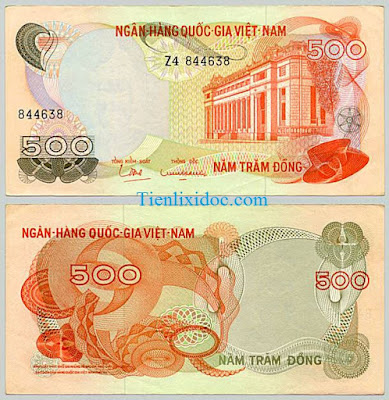 500 đồng việt nam cộng hòa 1969