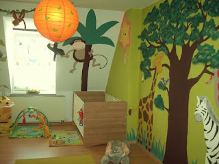 Wandgestaltung Kinderzimmer Malvorlagen