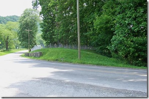 Old Jackson Family Cemetery west of the marker on same road.