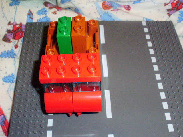 moc lego duplo camioneta zoo