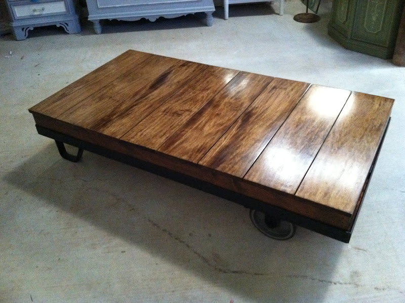Vintage and Company: Luggage Cart Coffee Tables