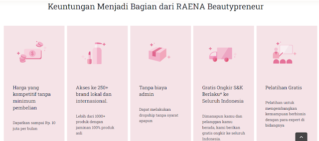 Keuntungan Menjadi Beautypreneur dan bergabung dengan RAENA