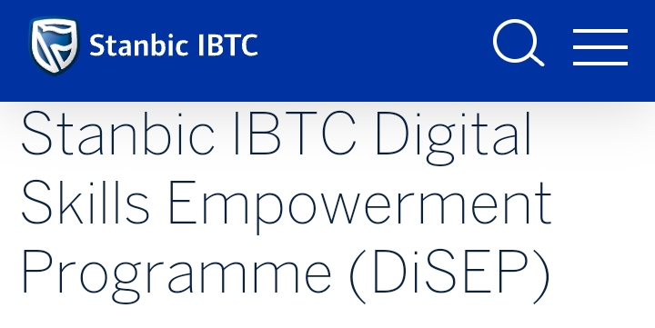 "DiSEP: Empowering Digital Skills through Stanbic IBTC" - How to benefit