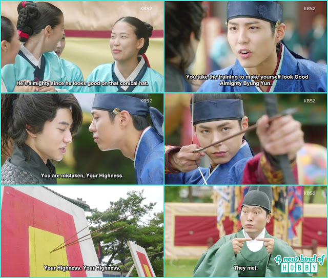 beyun yeon and crown prince arrow shooting  - Love in The Moonlight - Episode 3 Review 