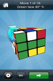 Screenshots of the Rubik's Cube game for iPhone, iPad or iPod.