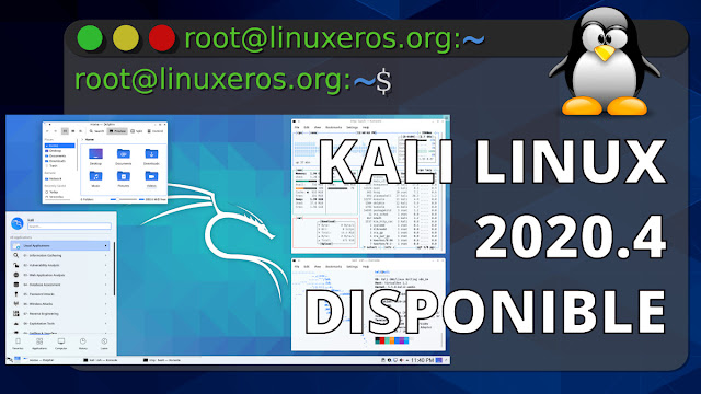 Kali Linux 2020.4, con Linux 5.9 y ZSH como shell