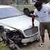 [Photo] Timaya Crahes His Bently.