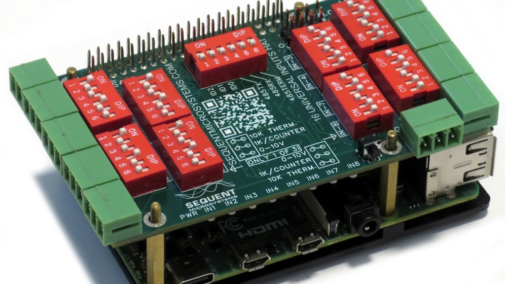 Sixteen Universal Analog/Digital Inputs HAT for all Raspberry Pi versions from Zero to 5