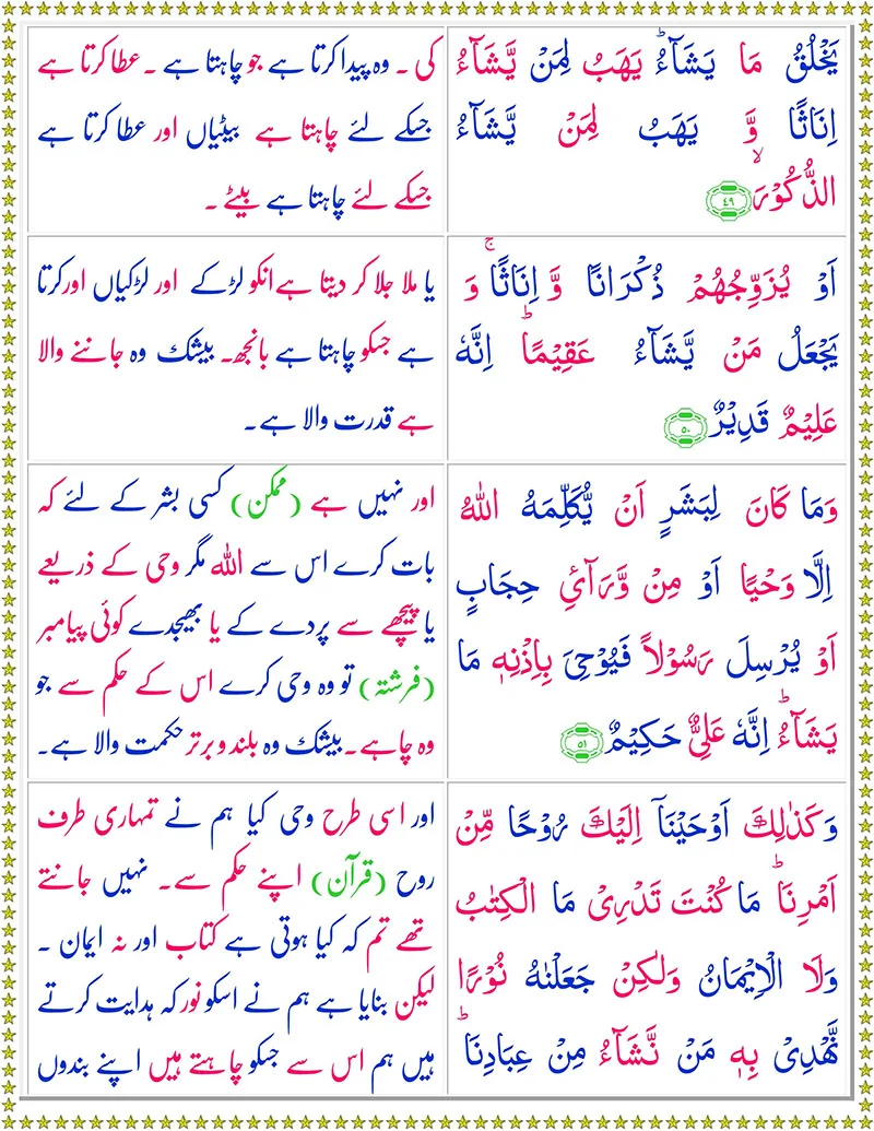 Ash-Shura with Urdu Translation,Quran,Quran with Urdu Translation,