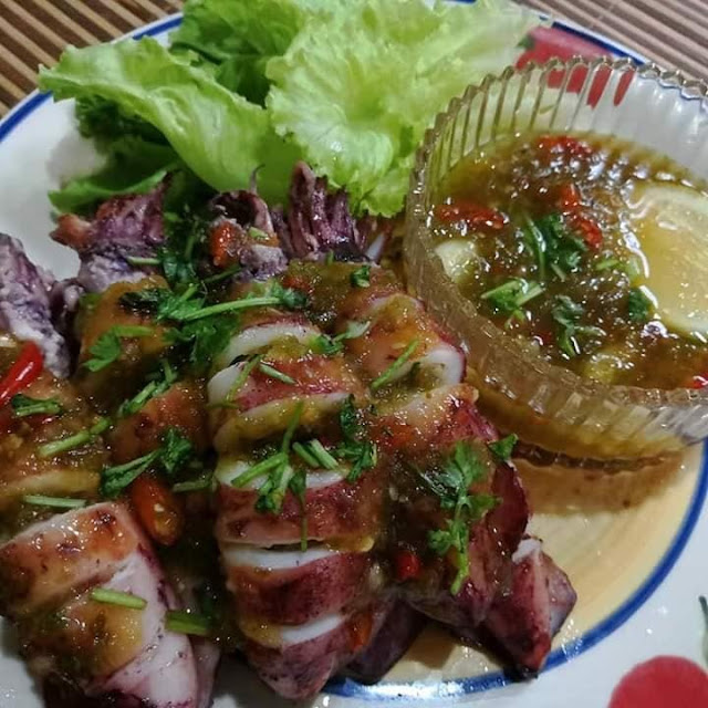 Resepi Sotong Sumbat Bakar Thai