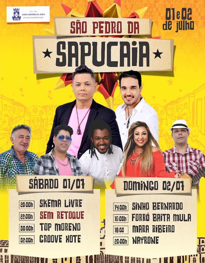 Prefeitura divulga atrações do São Pedro da Sapucaia