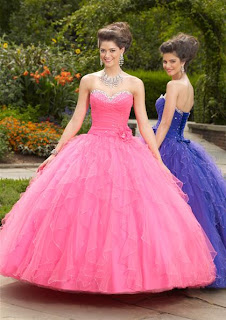 Pink and purple prom
