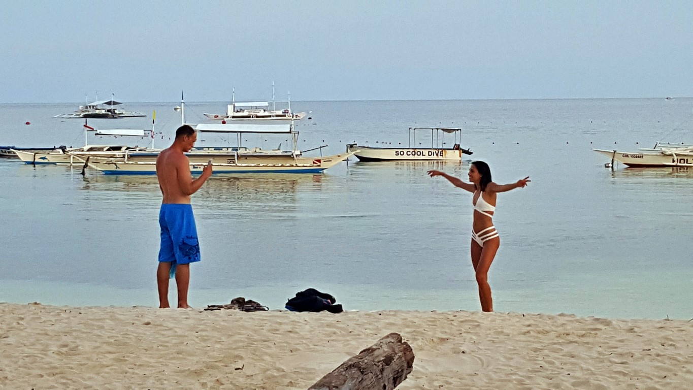 breathtaking panorama at Alona Beach, Panglao, Bohol