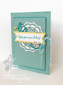 Stampin' Up! Colour INKspiration, Lace Doilies created by Kathryn Mangelsdorf