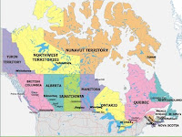Carte du Canada Departement Région