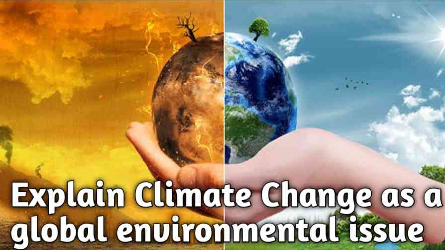 Explain Climate Change as a global environmental issue